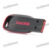 Genuine SanDisk USB 2.0 Flash Drive - Black + Red (8GB)