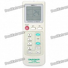 Universal 1.9" LCD Air Conditioner Remote Control - White (2 x AAA) Universal 1.9" LCD Air Conditioner Remote Control - White (2 x AAA)