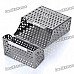 Mesh Aluminum Alloy Cigarette Case - Grey