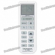 Universal 1.8" LCD Air Conditioner Remote Control - White (2 x AAA) Universal 1.8" LCD Air Conditioner Remote Control - White (2 x AAA)