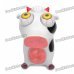 Pop Out Eyes Doll Stress Reliever Relief Squeeze Toy - Cow (White + Black)