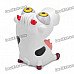 Pop Out Eyes Doll Stress Reliever Relief Squeeze Toy - Cow (White + Black)