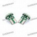 T10 3.5W 84-Lumen 7-1206 SMD LED White Light Car Dashboard Lamps (DC 12V / Pair)