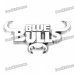 Decorative Bull Head Style Car Sticker - Silver