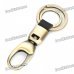 Stylish Zinc Alloy Dual Rings Keychain - Random Color