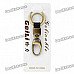 Stylish Zinc Alloy Dual Rings Keychain - Random Color