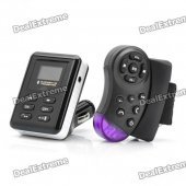 1.0" LCD Bluetooth Car MP3 Player FM Transmitter with SD/USB/3.5mm Jack & Remote Controller