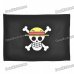 One Piece Luffy Skull Jolly Roger Flag (Black + White + Yellow)