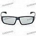 Stylish Non-Flash Circularly Polarized 3D Glasses - Black Stylish Non-Flash Circularly Polarized 3D Glasses - Black