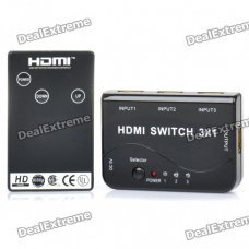 1080P HDMI 1.4 Switch w/ Remote Controller (3-In / 1-Out) 1080P HDMI 1.4 Switch w/ Remote Controller (3-In / 1-Out)