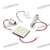 T10 / SV85 / BA9S 7.5W 12000K 600-Lumen 15-5630 SMD LED White Light Car Indoor Lamp (DC 12V)