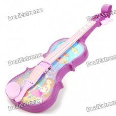 Violin Toy w/ Music / Light Effect - Purple + Blue