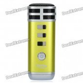 I9 Stylish Mini Portable KTV Singing Karaoke Player for Computer / Cellphone / MP3 / MP4 - Green