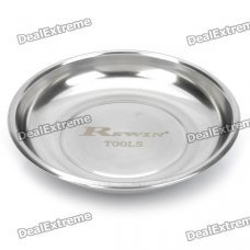 150mm Stainless Steel Magnetic Parts Tray Dish - Silver