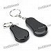Electronic Key Finder Transmitter Receiver Keychain Set - Black (1 x CR1632 / 1 x CR2032)
