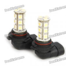 9006 3.5W 18-SMD LED 216LM 6000-6500K White Light Front Fog Lamp (Pair/DC 12V)