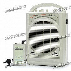 LB-301 Rechargeable Portable Wireless Amplifier w/ FM / 3.5mm Audio / 6.3mm Audio / USB LB-301 Rechargeable Portable Wireless Amplifier w/ FM / 3.5mm Audio / 6.3mm Audio / USB