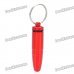 Aluminum Alloy Bullet Style Keychain with Small Gadgets Holder - Random Color