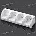 Charger Dock Stand + 4 x 2800mAh Battery Set for Nintendo Wii Remote Controller - White