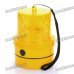8-LED Flashing Yellow Light Caution Warning Lamp with Magnetic Mount Holder & Strap (2 x R20)