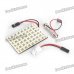 24W 576-Lumen 48x1206 LED White Light Car Dome Lamp w/ T10 & SV85 Connectors (DC 12V)