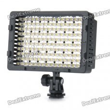 9.6W 5400K 660LM 160-LED White Light Video Lamp with Filters for Camera/Camcorder 9.6W 5400K 660LM 160-LED White Light Video Lamp with Filters for Camera/Camcorder
