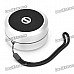 Portable USB Rechargeable Bluetooth V2.1+EDR Stereo Speaker - Silver Portable USB Rechargeable Bluetooth V2.1+EDR Stereo Speaker - Silver