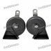 Auto Parts Car Electric Fanfare Horn Speaker - Black (Pair/12V) Auto Parts Car Electric Fanfare Horn Speaker - Black (Pair/12V)
