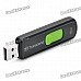 Genuine Transcend Jetflash500 Sliding Type USB2.0 Flash Drive - Black + Green (16GB)