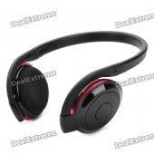 BH-503 Bluetooth Stereo Handsfree Headset - Black + Red (6-Hour Talk/80-Hour Standby)