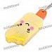 Cute Ice-Lolly Style USB Flash Drive with Chain - Yellow (16GB)