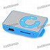 Mirror Rechargeable Clip-On Screen Free MP3 Player w/ TF Slot / 3.5mm Jack - Blue Mirror Rechargeable Clip-On Screen Free MP3 Player w/ TF Slot / 3.5mm Jack - Blue