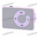 Mirror Rechargeable Clip-On Screen Free MP3 Player w/ TF Slot / 3.5mm Jack - Purple Mirror Rechargeable Clip-On Screen Free MP3 Player w/ TF Slot / 3.5mm Jack - Purple