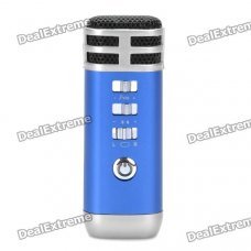 Stylish Mini Portable KTV Singing Karaoke Player for Computer / Cellphone / MP3 / MP4 - Dark Blue Stylish Mini Portable KTV Singing Karaoke Player for Computer / Cellphone / MP3 / MP4 - Dark Blue