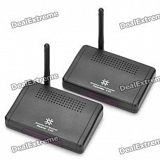 2.4GHz Wireless AV Transmitter & Receiver - Black