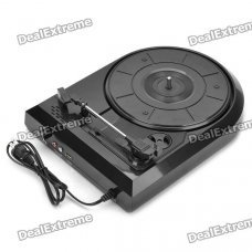 USB Turntable Vinyl LP to MP3 Converter - Black USB Turntable Vinyl LP to MP3 Converter - Black