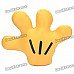Cute Smile Expression Mickey Glove Hand Doll Toy - Yellow