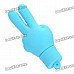 Cute V Gesture Style USB Flash Drive - Blue (8GB)
