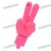 Cute V Gesture Style USB Flash Drive - Pink (8GB)