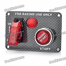 Car Toggle Switch with Red LED Indicator (DC 12V / Vehicle DIY)