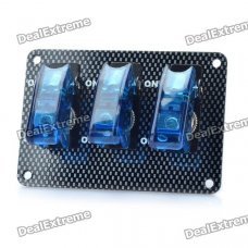 Car Toggle Switch with Blue LED Indicator (DC 12V / Vehicle DIY)