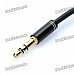 1 x 3.5mm Male to 2 x 3.5mm Female Audio Cable - Black (25cm)