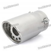 Stylish Stainless Steel Protective Car Exhaust Pipe Muffler - Silver