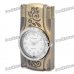 Stylish Cool 2-in-1 LED Colorful Light Metal Watch + Windproof Gas Lighter - Bronze ( 1 x SR626W)