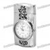Stylish Cool LED Colorful Light Metal Watch + Windproof Gas Lighter - Silver ( 1 x SR626W)
