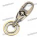 Dual Rings Shaped Zinc Alloy Keychain - Bronze