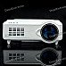 D9HS 5" LCD ATSC LED Projector with HDMI / VGA / AV / YPbPr / TV / DTV / S-Video - White