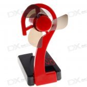 USB + AAA Powered Handheld Cooling Fan with Stand