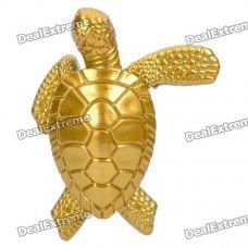 Stylish Cool Tortoise Style Zinc Alloy Windproof Gas Lighter - Golden