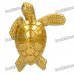 Stylish Cool Tortoise Style Zinc Alloy Windproof Gas Lighter - Golden